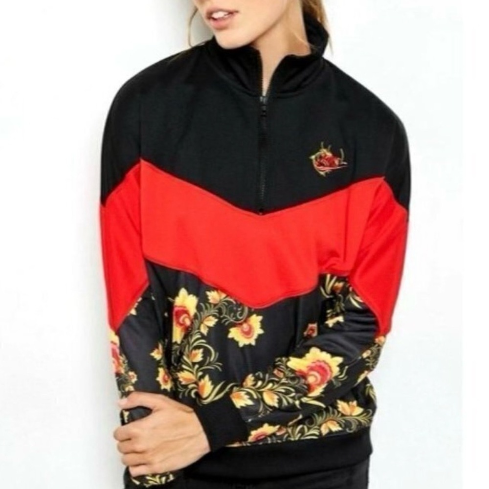 Nike Black and Red Floral jacket. New no tags.